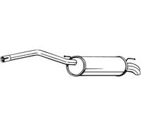 Bosal Marmitta 233-089 Silenziatore posteriore per VW Caddy III 75/105 CV