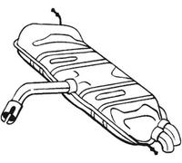 Silenziatore terminale 233-179 BOSAL per VW GOLF V GOLF PLUS V