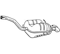 Bosal Silenziatore posteriore 233-187 per VW Golf V, Jetta III, Skoda Octavia II
