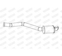 Walker Silenziatore posteriore 24332 per Mercedes-Benz Classe C T-Model