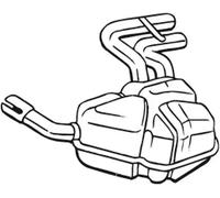 Silenziatore posteriore BOSAL 247-041