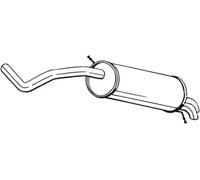 Silenziatore terminale 278-107 BOSAL per SKODA VW SEAT