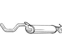 Silenziatore terminale 278-145 BOSAL per AUDI VW SEAT