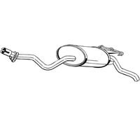 Bosal Silenziatore posteriore 279-349 per Mercedes-Benz 190