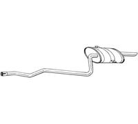 97 CV SILENZIATORE POSTERIORE PER TOYOTA Corolla Liftback E11 1.4 KW 71 CV 97