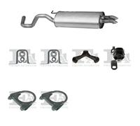 Silenziatore terminale ASMET per AUDI A3 Hatchback 1.8, 92 KW