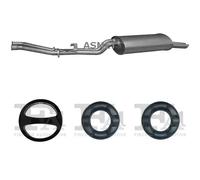 Silenziatore terminale ASMET per BMW 320i Cabrio, Sedan, Combi, E30 2.0, 95 KW