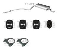 Silenziatore terminale ASMET per FIAT Seicento Hatchback 1.1, 40 KW