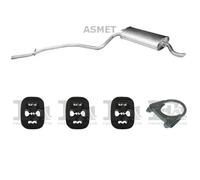 Silenziatore terminale ASMET per FIAT Seicento Hatchback 1.1, 40 KW , FIAT