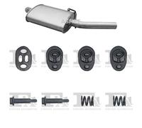 Silenziatore terminale ASMET per FORD Escort Hatchback, Cabrio 1.6, 75 KW