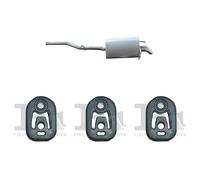 Silenziatore terminale ASMET per MERCEDES C200 Combi, Sedan, W203 2.1, 75 KW 85