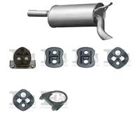 Silenziatore terminale ASMET per MERCEDES E200 Sedan, W210 2.0, 100 KW ,