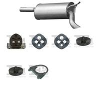 Silenziatore terminale ASMET per MERCEDES E200 Sedan, W210 2.0, 65 KW ,