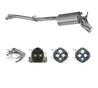 Silenziatore terminale ASMET per MERCEDES E270 Sedan, W210 2.7, 125 KW