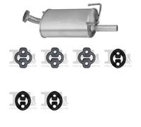 Silenziatore terminale ASMET per NISSAN Almera I Hatchback 1.4, 55 KW 1.4, 64