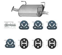Silenziatore terminale ASMET per NISSAN Almera II Hatchback 1.8, 84 KW