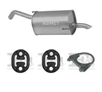 Silenziatore terminale ASMET per NISSAN Micra III Hatchback, K12 1.5, 48 KW 60