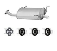 Silenziatore terminale ASMET per NISSAN Primera II Hatchback, Sedan, P11 1.6,