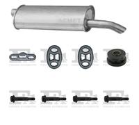 Silenziatore terminale ASMET per OPEL Astra F Hatchback 1.8, 66 KW