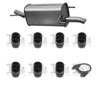 Silenziatore terminale ASMET per OPEL Astra G Hatchback 1.6, 76 KW