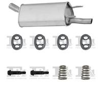 Silenziatore terminale ASMET per OPEL Corsa B Hatchback 1.4, 44 KW