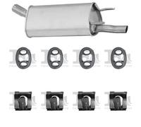 Silenziatore terminale ASMET per OPEL Corsa B Hatchback 1.5, 37 KW , OPEL Corsa