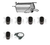 Silenziatore terminale ASMET per OPEL Corsa C Hatchback 1.0, 43 KW1.0, 44 KW