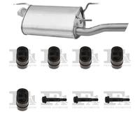 Silenziatore terminale ASMET per OPEL Vectra B Hatchback, Sedan, Combi 1.8, 85