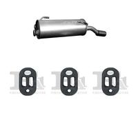 Silenziatore terminale ASMET per PEUGEOT 206 CC Coupe 1.6, 80 KW 09/00-, 206