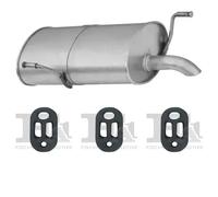 Silenziatore terminale ASMET per PEUGEOT 206 Combi 1.1, 44 KW 07/02 -, PEUGEOT