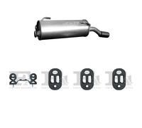 Silenziatore terminale ASMET per PEUGEOT 206 Hatchback 1.4, 65 KW 10/03 -