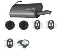 Silenziatore terminale ASMET per PEUGEOT 206 Hatchback 2.0, 66 KW 12/99 -