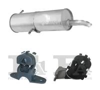 Silenziatore terminale ASMET per PEUGEOT 307 Hatchback 1.4, 55 KW 08/00- 09/03