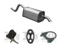 Silenziatore terminale ASMET per RENAULT Twingo II Hatchback 1.1, 43 kW 1.1, 55