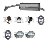 Silenziatore terminale ASMET per SEAT Ibiza III Hatchback 1.3, 63 KW 05/06-