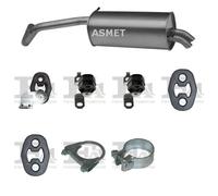 Silenziatore terminale ASMET per SEAT Ibiza III Hatchback 1.4, 51 KW 1.4, 55 KW