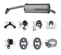 Silenziatore terminale ASMET per SKODA Fabia Hatchback 1.4, 55 KW 12/99- 03/08