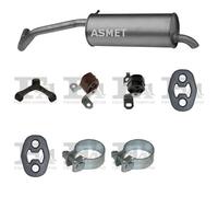 Silenziatore terminale ASMET per SKODA Fabia Hatchback 1.4, 74 KW 12/99- 03/08