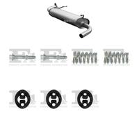 Silenziatore terminale ASMET per CITROEN C1 Hatchback 1.0, 50 KW 06/05 -,
