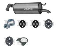 Silenziatore terminale ASMET per TOYOTA Yaris Hatchback 1.3, 63 KW