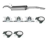 Silenziatore terminale POLMO per VOLKSWAGEN Passat Sedan, Combi 1.8, 79 KW