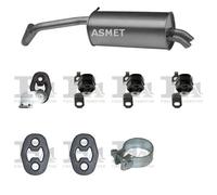 Silenziatore terminale ASMET per VOLKSWAGEN Polo Hatchback 1.4, 51 KW 1.4, 59