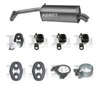 Silenziatore terminale ASMET per VOLKSWAGEN Polo Hatchback 1.4, 55 KW