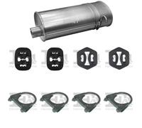 Silenziatore terminale ASMET per VOLVO 740 Combi 2.0, 82 KW , VOLVO 740 Sedan,