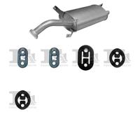 Silenziatore terminale ASMET per VOLVO S40 Sedan 1.9, 66 KW , VOLVO V40 Combi