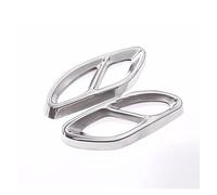 Silenziatore Terminale Auto Tubo Scarico Copertura Trim per Mercedes per Benz A B C E GLC GLE GLS Classe W176 W246 W247 W205 W213 Coupe C207 X253 W166 C292 X166 Esterno End Tubo (Colore : d'Argento)