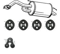 Silenziatore terminale BOSAL per CHEVROLET Matiz Hatchback 0.8, 38 kW 05/05-