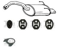 Silenziatore terminale BOSAL per FIAT 500 Hatchback, Cabrio 1.4, 74 KW 10/07 -,