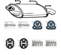 Bosal Silenziatore terminale 145-503 per NISSAN ALMERA II Hatchback (N16) 1.5 66 kW