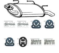 Silenziatore terminale ASMET per CITROEN C1 Hatchback 1.0, 50 KW 06/05 -,